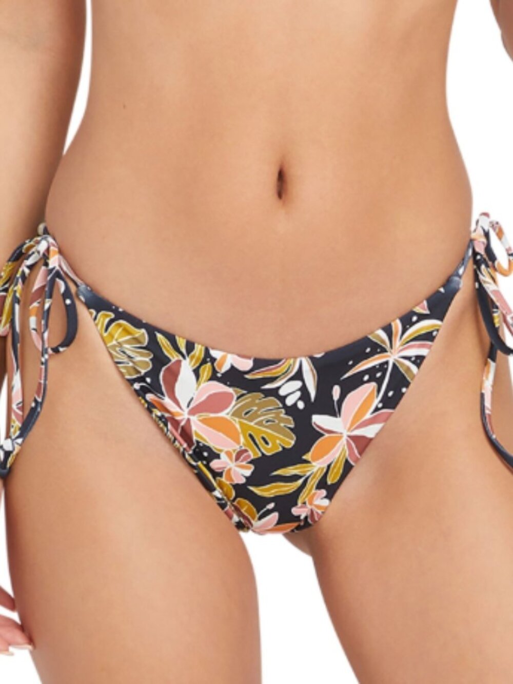 Volcom Juniors' Fronds Forever Printed Side-Tie Bottoms Swim Multi Size M 7808